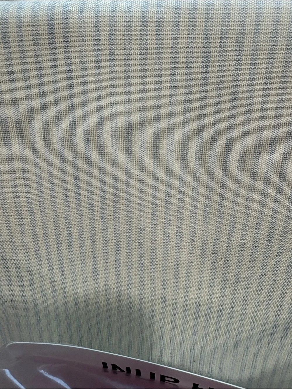 NEW INUP Home cream with light blue king duvet set striped pattern